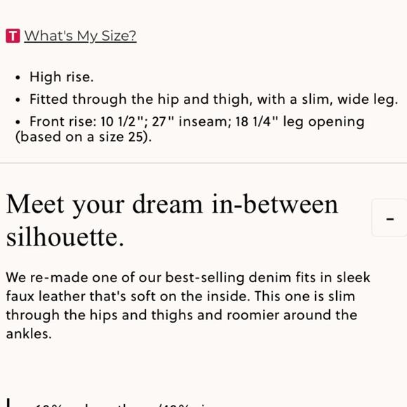 J. Crew black faux leather Slim wide-leg pant - Picture 8 of 15